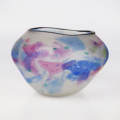Studio Art Glass Bowl From Beaver Galleries