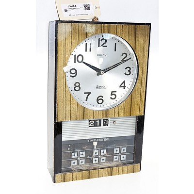 Vintage Seiko Sonola Transistor Clock