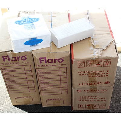Selection of Flaro and Gentility Napkins and Paper Towels - New