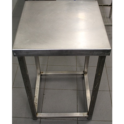 Stainless Steel Bench With Commercial Chopping Blocks