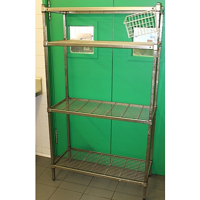 1050mm Stainless Steel Coolroom Shelving Unit