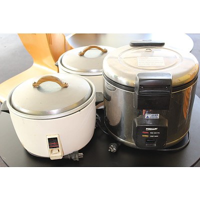 Commercial Rice Cookers - Lot of Three