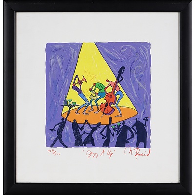 Signed Graphic Work from New Orlenes, Titled Jazz it Up, Edition 464/500, Signed Indistinctly Lower right