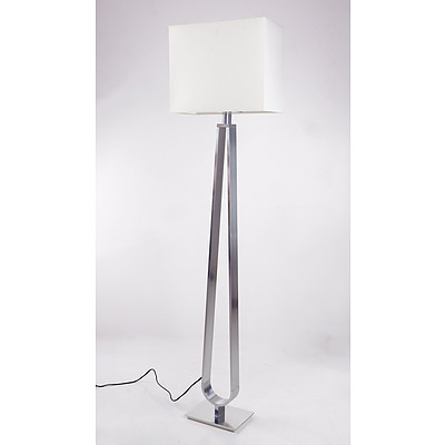 Contemporary Stainless Steel Floor Lamp