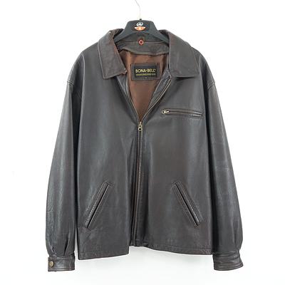 Bona-Bell Leather Jacket Size Large