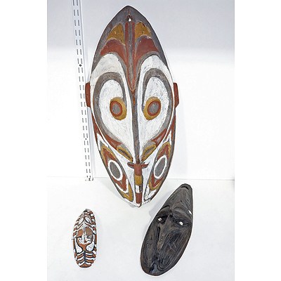 Three New Guinea Masks