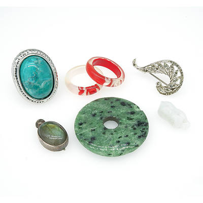 Labradorite Pendant, Decorative Rings and more