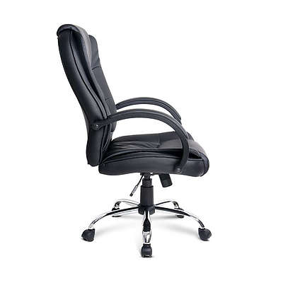 Executive PU Leather Office Computer Chair - Black 