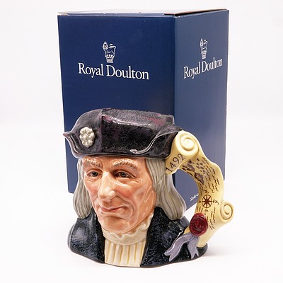 Boxed Royal Doulton Christopher Columbus Character Jug, D6891