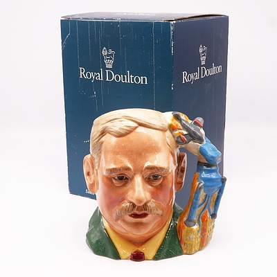 Limited Edition Royal Doulton H.G. Wells Character Jug, Signed, D7095 