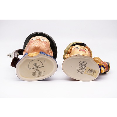 Two Limited Edition Royal Doulton Character Jugs, The Antique Dealer D6807 and Oliver Twist 227/500, D7218