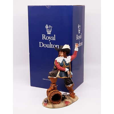 Royal Doulton Figurine of the Musketeer D'Artagnan with Box