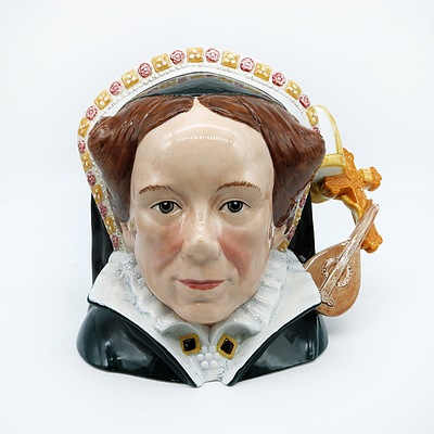 Royal Doulton Queen Mary I Character Jug with Certificate, Signed, D7188 