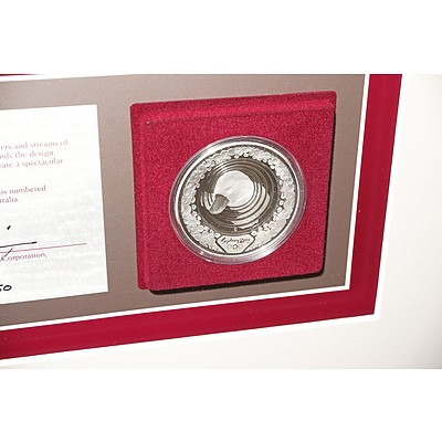 Sydney Olympics Framed Coin Collection Presentation, with Platypus Coin Designed by Stuart Devlin