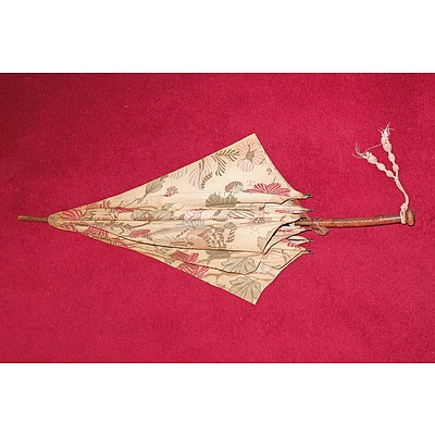 Antique Leather Handled Umbrella