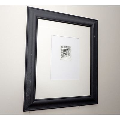 Two Framed Antiquarian Bookplates
