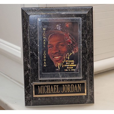 Mounted Michael Jordan 1994 Basketball Card