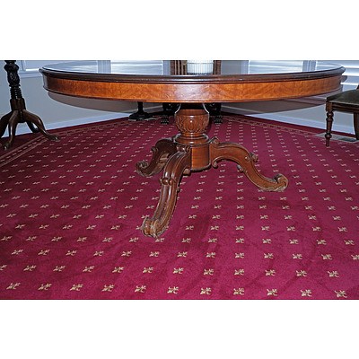 Victorian Style Mahogany Dining Table