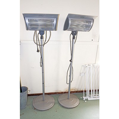Two Mistral Outdoor Electric Heaters