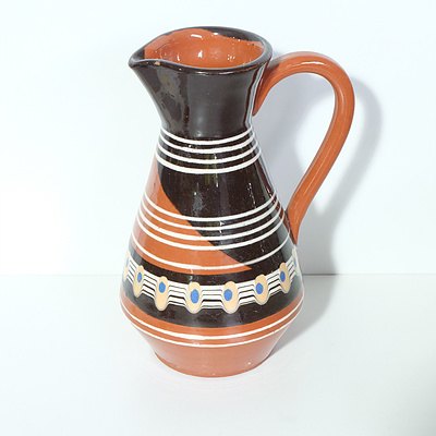 Vintage Bulgarian Ceramic Handmade Coffee Set