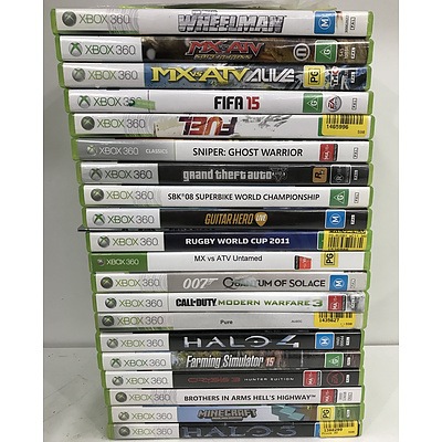 Xbox 360 E With Games and Controllers