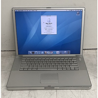 Apple (A1095) PowerPC (G4) 1.50GHz CPU 15-Inch PowerBook G4