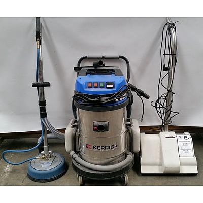 Kerrick Riviera Carpet/Upholstery Cleaner With Warwick Atlanta Power Head and Redline Tile Cleaner