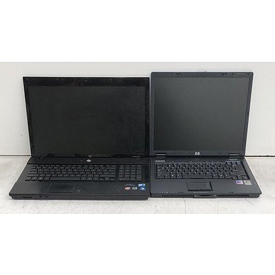 HP Compaq nx6120 & HP ProBook 4710s Laptops - Lot of Two