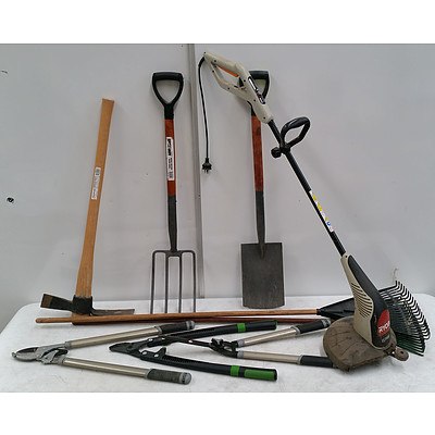 Wheelbarrow And Garden Tools