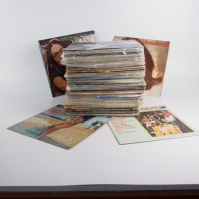 Quantity of Approximately 50 Vinyl 12 Inch LP Records Including Nana Mouskouri, Tammy Wynette and More