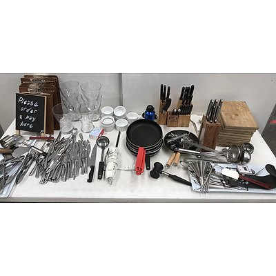 Large Lot Of Cooking And Tableware Accessories