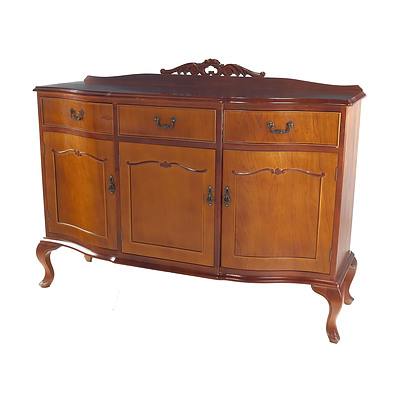 Vintage Antique Style Bowfront Sideboard