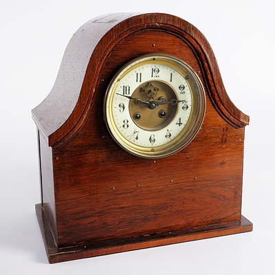 Antique French Brevet Mahogany Cased Mantle Clock