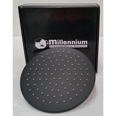 Millennium Tapware Akemi Kuro 200mm Round Shower Head- Brand New - RRP $150.00