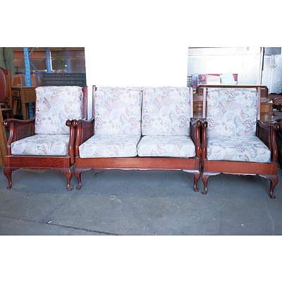 Vintage Jarvi Lounge Suite with Cane Panels