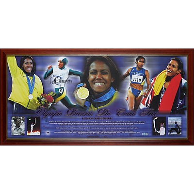 Limited Edition Signed Cathy Freeman 'Olympic Dreams Do Come True', 299/500