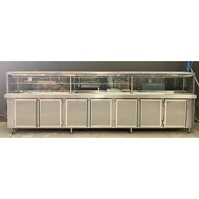 Commercial Stainless Steel Refrigerated Display Unit