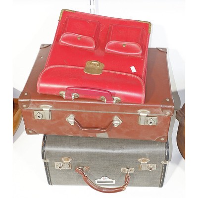 Three Various Vintage Travelling Cases and Bags