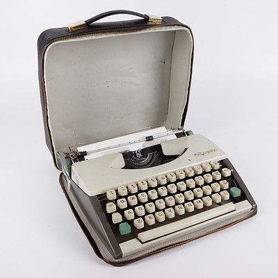 Olympia Portable Typewriter in Black Vinyl Case