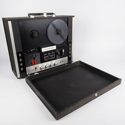 Sharp Solid State Stereo Reel to Reel Recorder in Case
