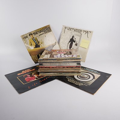 Quantity of Approximately 40 Vinyl 12 Inch LP Records Including Fleetwood Mac, George Baker Selection and More