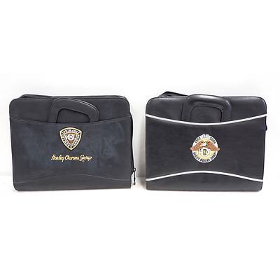 Two Harley Owners Group Briefcases