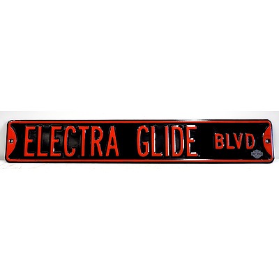 Harley Davidson Electra Glide BLVD Street Sign