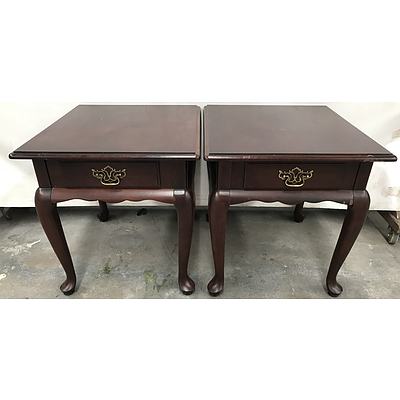 Pair Of Single Drawer Side Tables