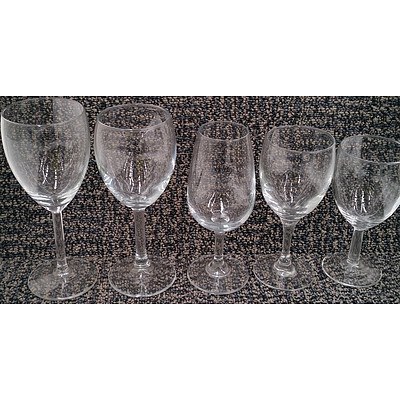 Assorted Wine Glasses Lot Of Approximately 120