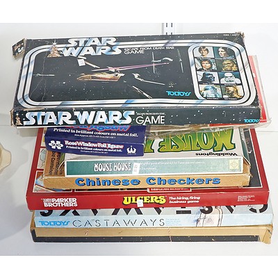 Collection Of Vintage And Other Board Games, Including Star Wars