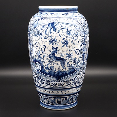 Portuguese Blue and White Vase