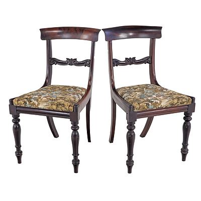 Pair of William IV Rosewood Dining Chairs Circa 1835