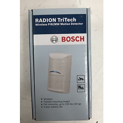 Bosch Radion TriTech Wireless PIR/MW Motion Detectors -Lot Of 30