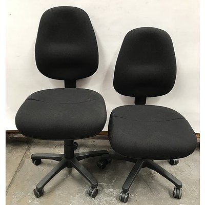 Duo Comfort Office Chairs -Lot Of Two